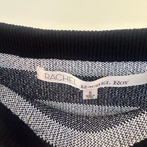 Rachel Roy Black & White Striped Skirt - Picture 2 of 2